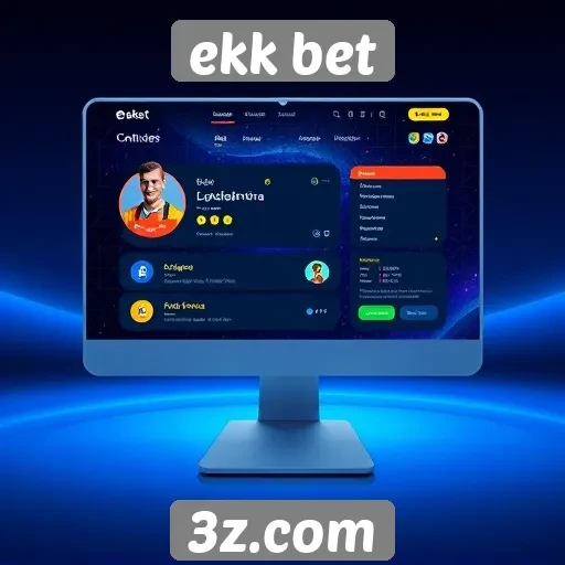 Interface do usuário do Ekk Bet é intuitiva