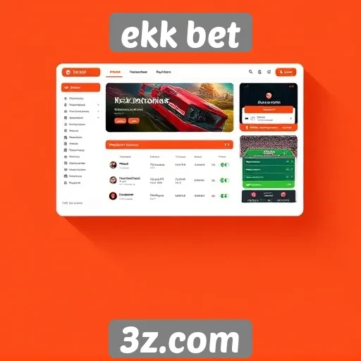 Exploração da interface de usuário do ekk bet